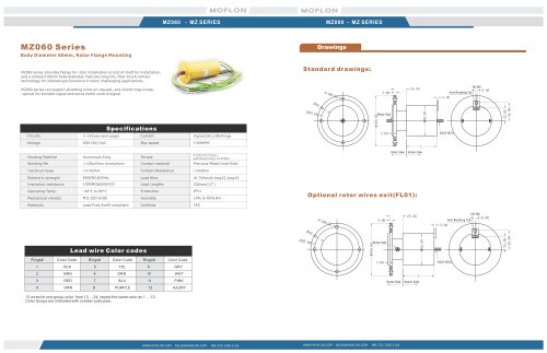 Moflon MZ Seriesslip ring for automation/Servo/Encoder