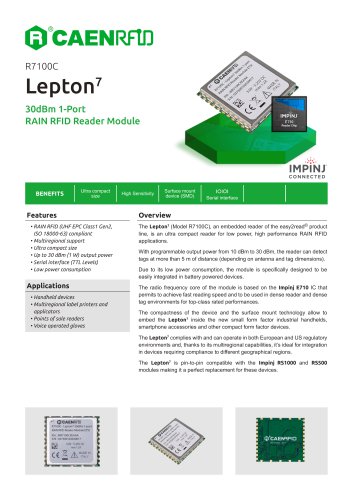 Lepton7 Datasheet