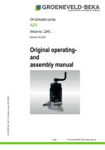Original operatingand assembly manual