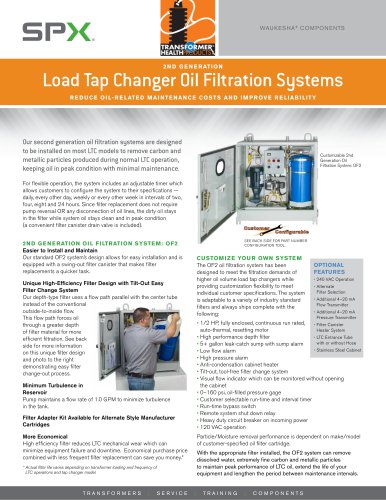 OF2 – LTC Oil Filtration System — 2nd Generation