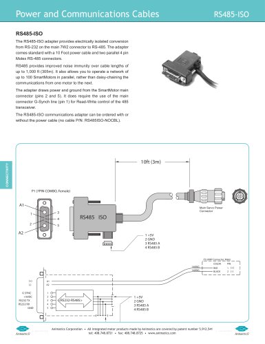 Power and Communication Cables RS485-ISO