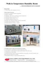 humidity test chamber / humidity and temperature / environmental / walk-in  THR-Volume