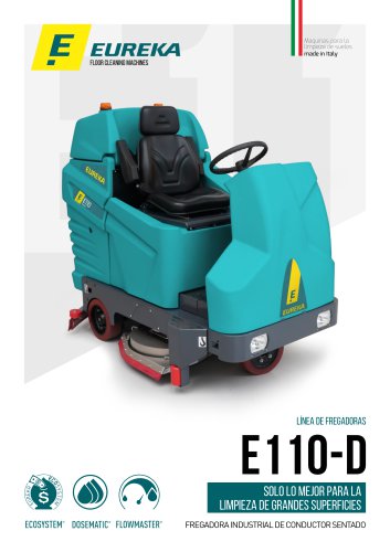E110 D - FREGADORA INDUSTRIAL DE CONDUCTOR SENTADO
