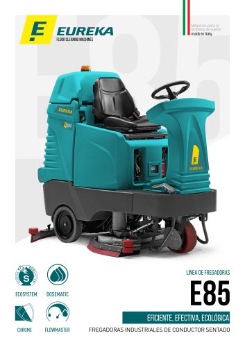 E85 - FREGADORA INDUSTRIAL DE CONDUCTOR SENTADO