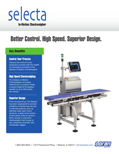 selecta In-Motion Checkweigher