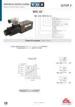 Catálogo de válvulas CETOP - 18