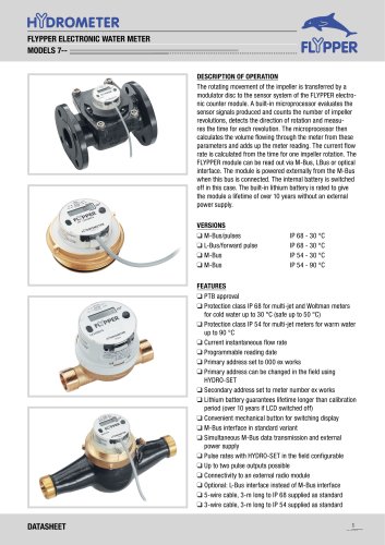 Flypper Electronic Water Meter