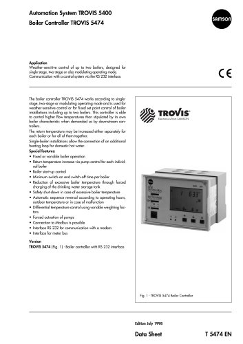 Boiler Controller TROVIS 5474