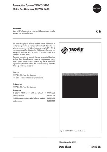 Meter Bus Gateway TROVIS 5488