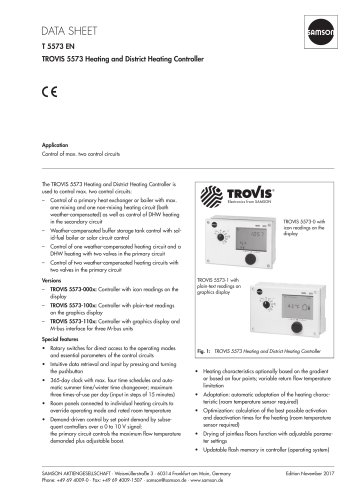 TROVIS 5573 Heating and District Heating Controller