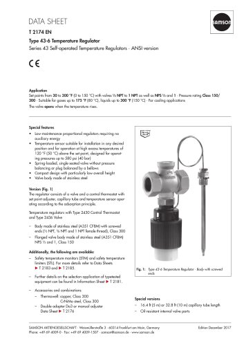 Type 43-6 Temperature Regulator