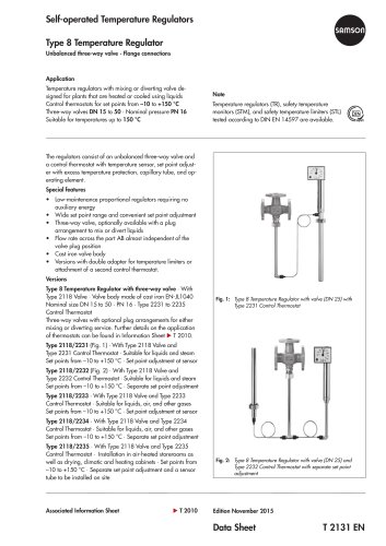 Type 8 Temperature Regulator