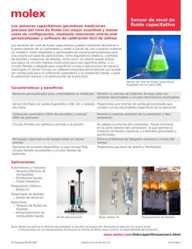 Capacitive Fluid Level Sensors