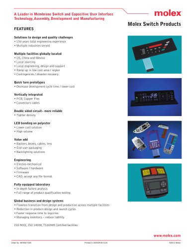 Molex Switch Products