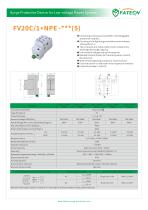 FATECH surge arrester FV20C/1+NPE-275 for AC 1 phase protection