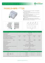 FATECH surge arrester FV20C/3+NPE-275S for 3phase ac spd protection