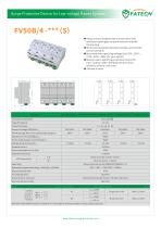 FATECH surge arrester FV50B/4-320S for class 1 AC protection