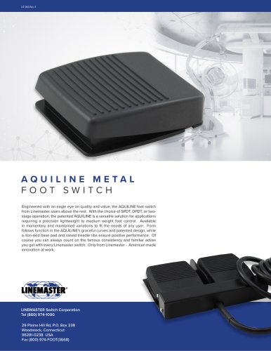 AQUILINE METAL FOOT SWITCH