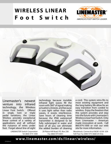 WIRELESS LINEAR Foot Switch