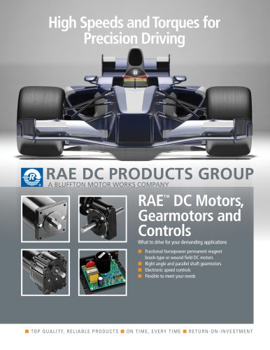 RAE™  DC Motors, Gearmotors and Controls