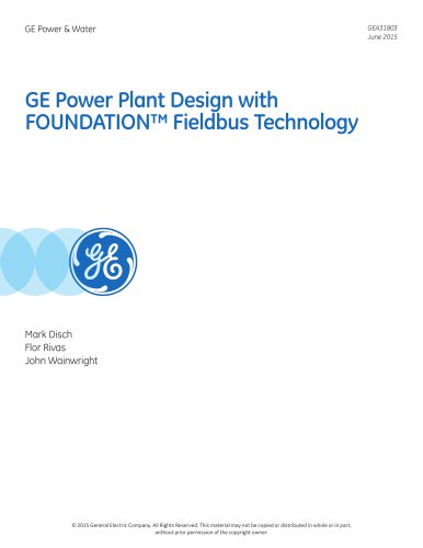 GE Power Plant Design with FOUNDATION™ Fieldbus Technology