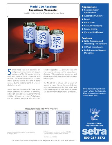 Capacitance Manometer