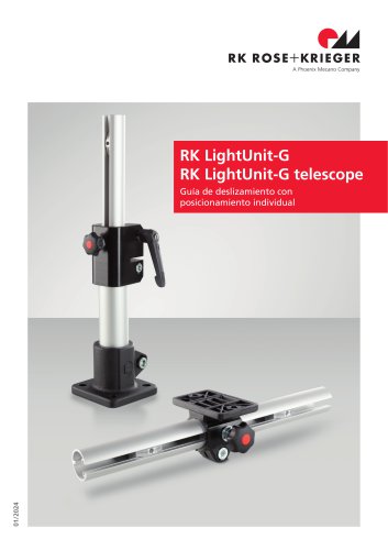 Guía de deslizamiento RK LightUnit-G / telescope