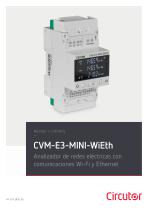 CVM-E3-MINI, Analizador de redes eléctricas con comunicaciones Wi-Fi y Ethernet