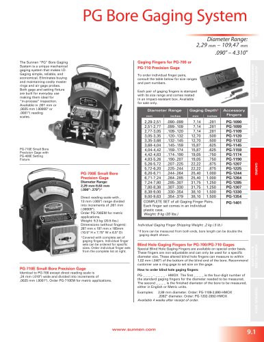 PG Bore Gaging System