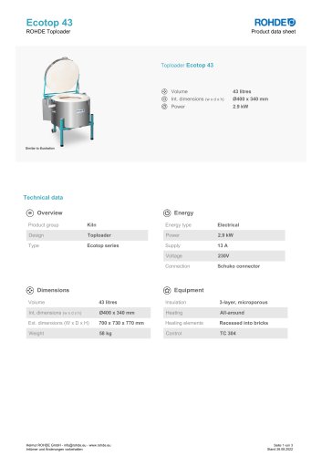 Toploader Ecotop 43