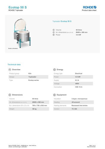 Toploader Ecotop 50 S