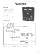 PS50A SERIES POWER SUPPLY Model: PS50A, PS50A-LV