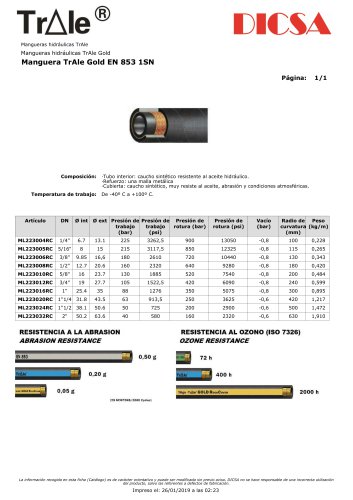 Manguera TrAle Gold EN 853 1SN