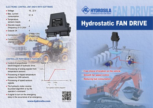 Hydrostatic FAN DRIVE