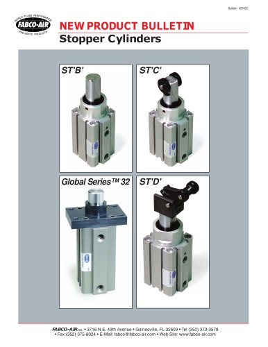 Stopper Cylinder Bulletin ST-SC