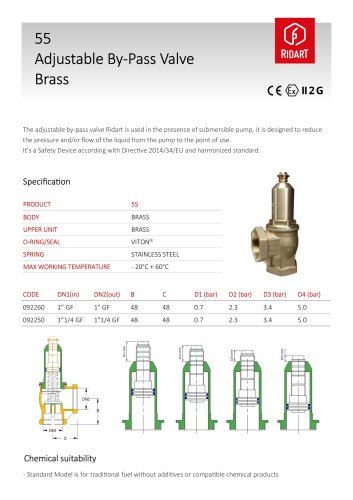 ADJUSTABLE CHECK VALVE 1"/1"1/4