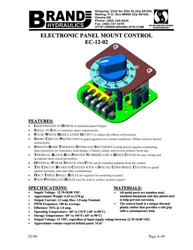 BRAND Hydraulics - EC-12-02