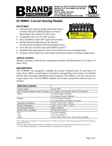 ECM0001: Current Steering Module