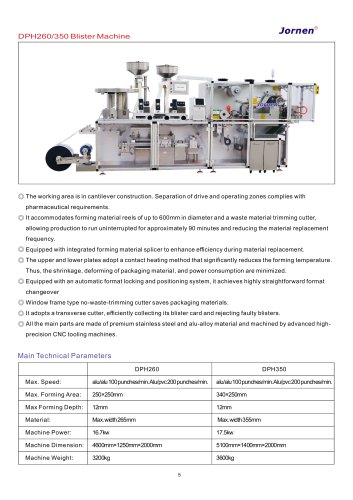 DPH260/350 Blister Machine