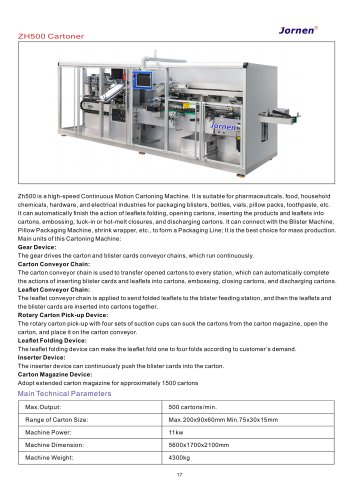 ZH500 Cartoner