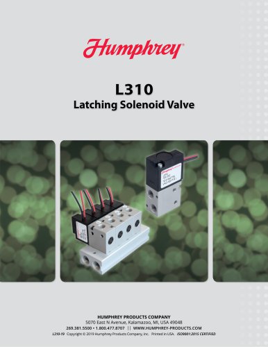 L310 Latching Solenoid Valve Brochure