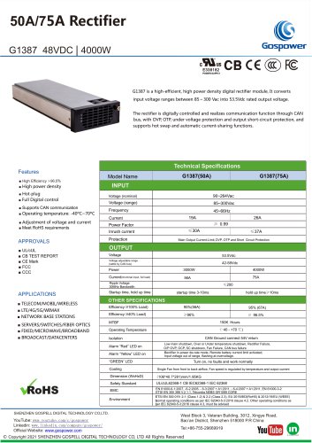 50A/75A Rectifier