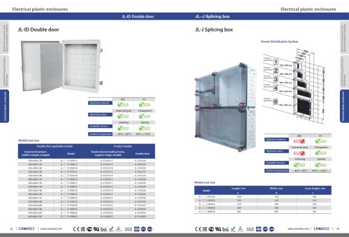 Double door and splicing enclosure