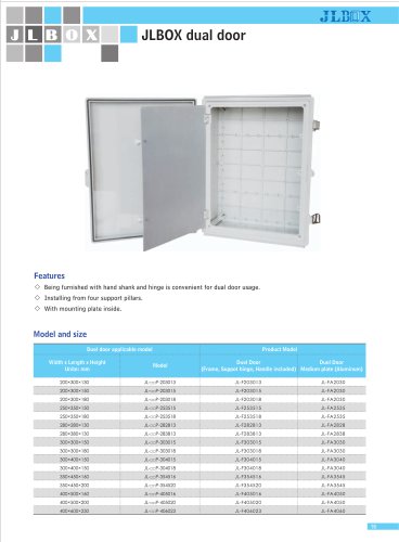 dual door|Double door plastic box|IP67