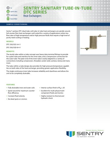 Dual Tube Coil Sanitary