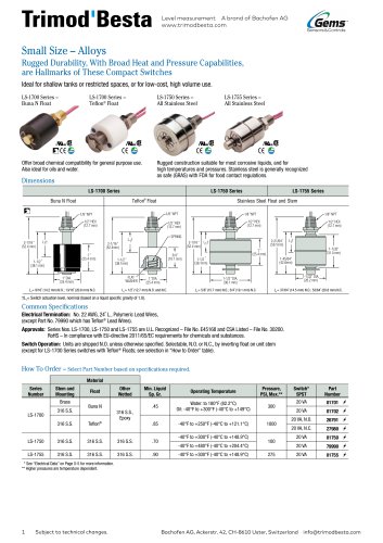 Data Sheet LS-1750