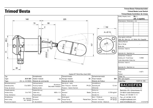 Trimod Besta Level Switch