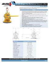 M150S Single Pad Mechanical Vacuum Lifters