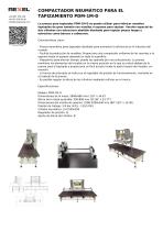 COMPACTADOR NEUMÁTICO PARA EL TAPIZAMIENTO PDM-1M-D