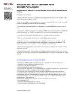MÁQUINA DE CINTA CONTINUA PARA GOMAESPUMA R1150